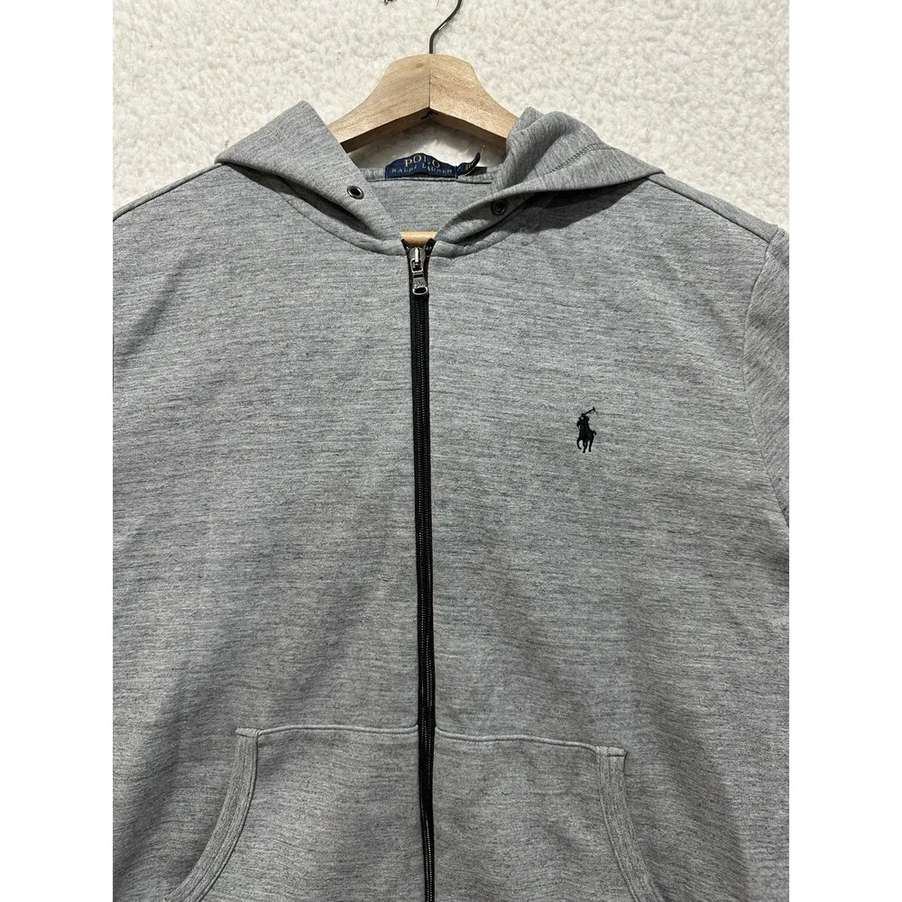 Polo Ralph Lauren Men's Gray Full Zip Hoodie Sweatshirt Size M (175/96A)‎